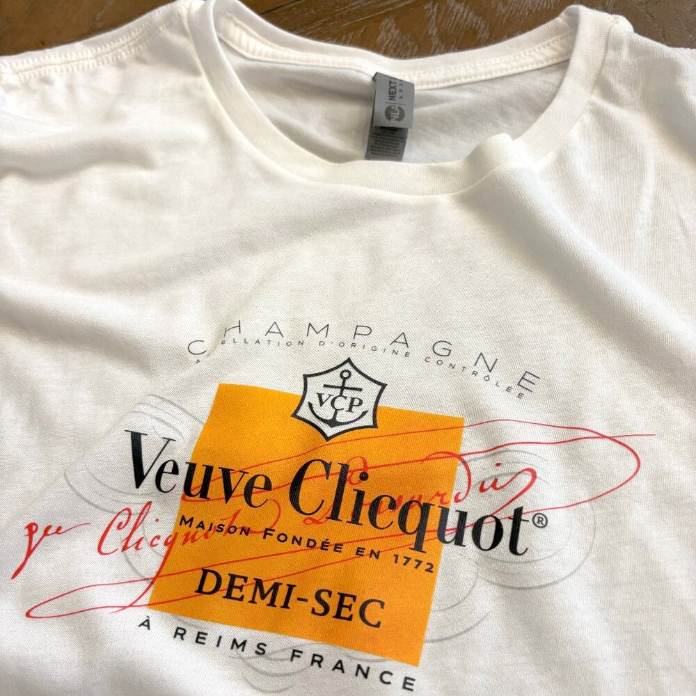 Veuve Clicquot Women's Festival Crop Top WHITE - Picture 3 of 4